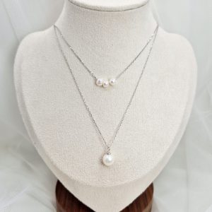 Cadena con perlas de agua dulce