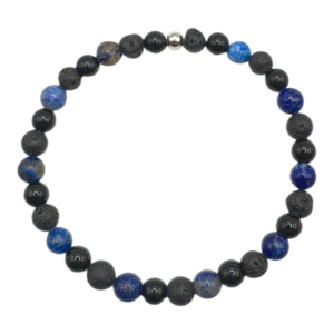 Pulsera elástica de cuentas naturales