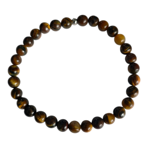 Pulsera elástica de cuentas ojo de tigre