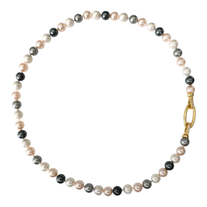 Collar con perlas de Mallorca multicolor